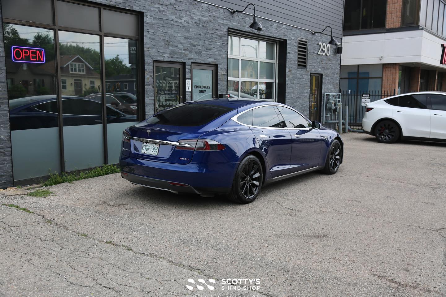 2016 Tesla Model S Xpel Fusion Paint Protection Film London Ontario Canada