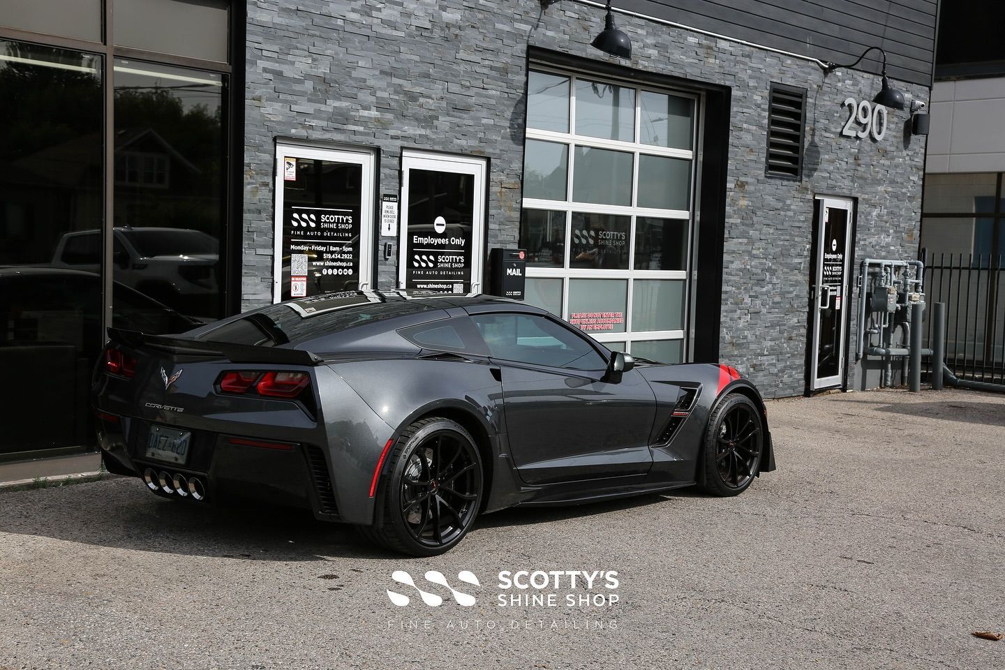 2017 Chevrolet Corvette Grand Sport Llumar Formula 1 Stratos Ceramic Window Filmrear view  London, ON