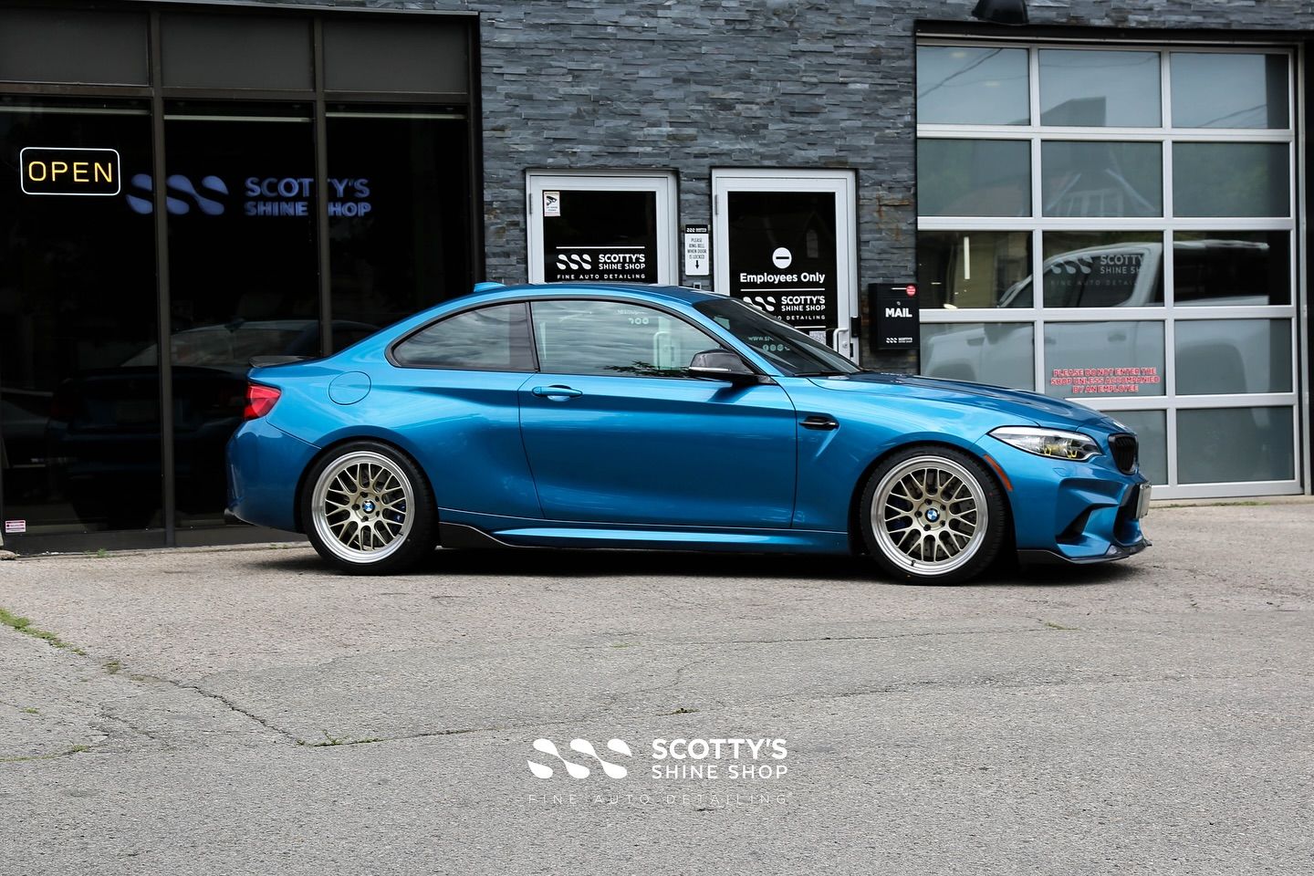2018 BMW M2 Premium LLumar Formula 1 Pinnacle Ceramic Tint side view London, ON