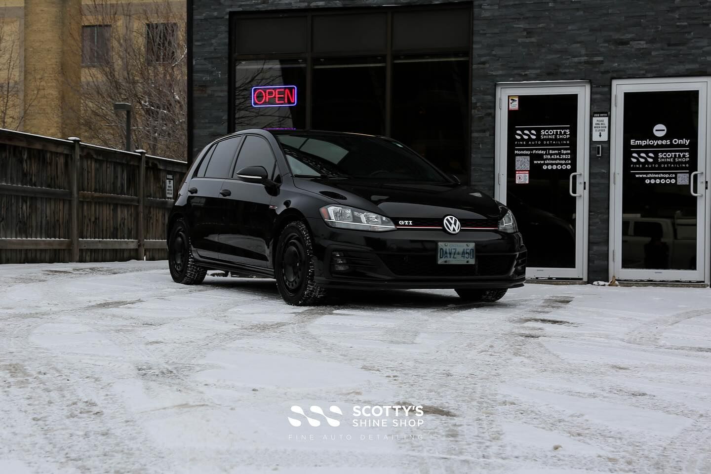 2018 VW Golf GTI at the shop for paint correction, Xpel Fusion Premium ceramic coating and Xpel Prim