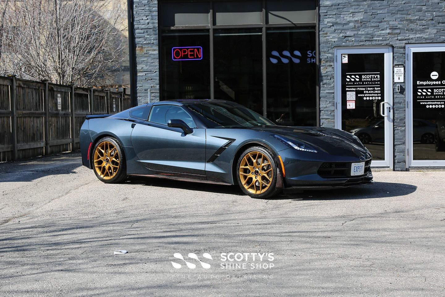 2019 Chevrolet Corvette Detailing side view London, Ont