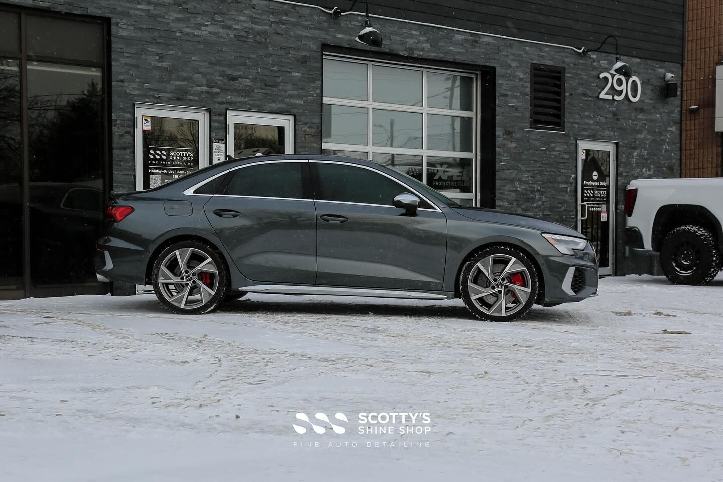 2022 Audi S3 Xpel Prime CS Window Tint side view London, ON