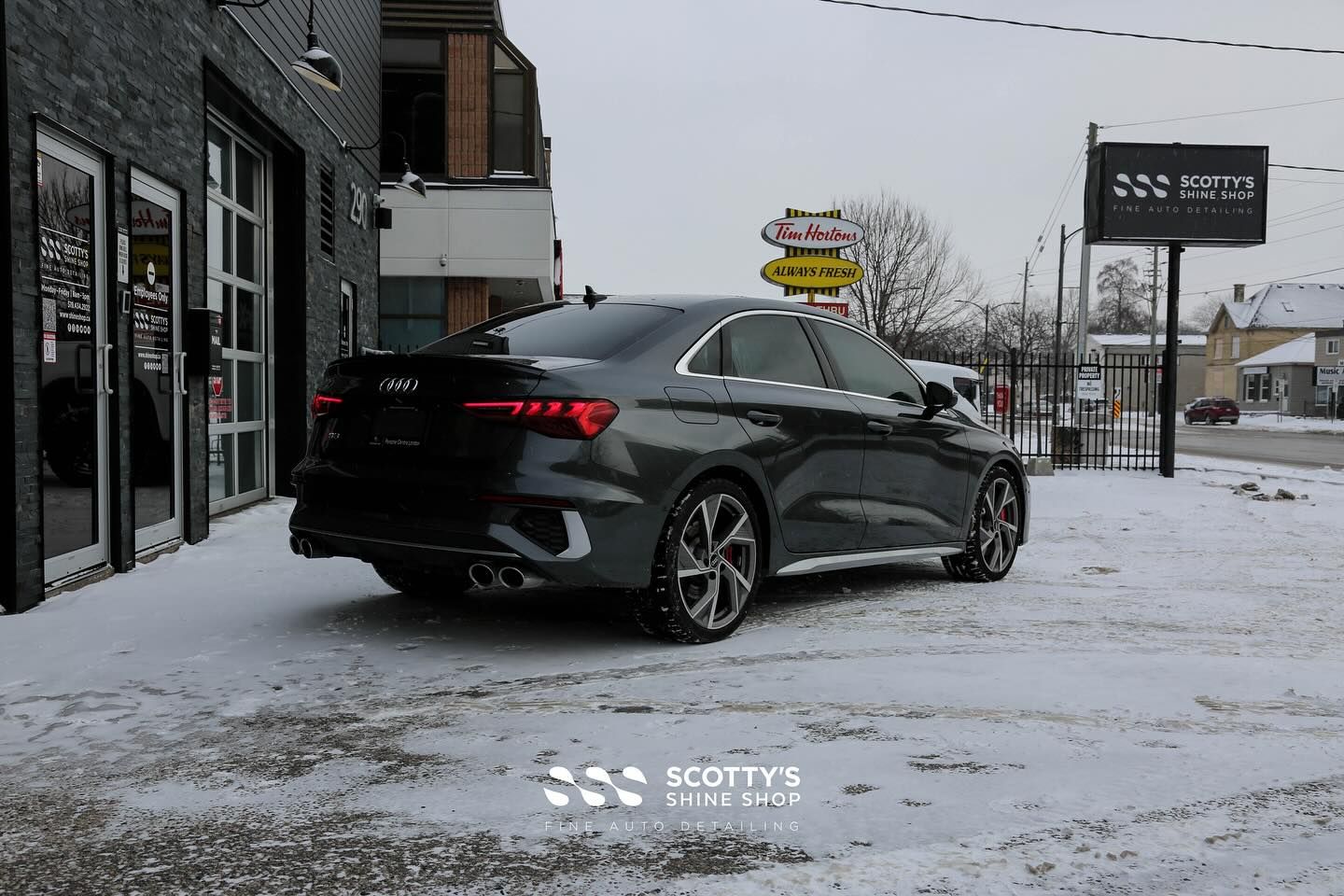 2022 Audi S3 Xpel Prime CS Window Tint rear view London, ON