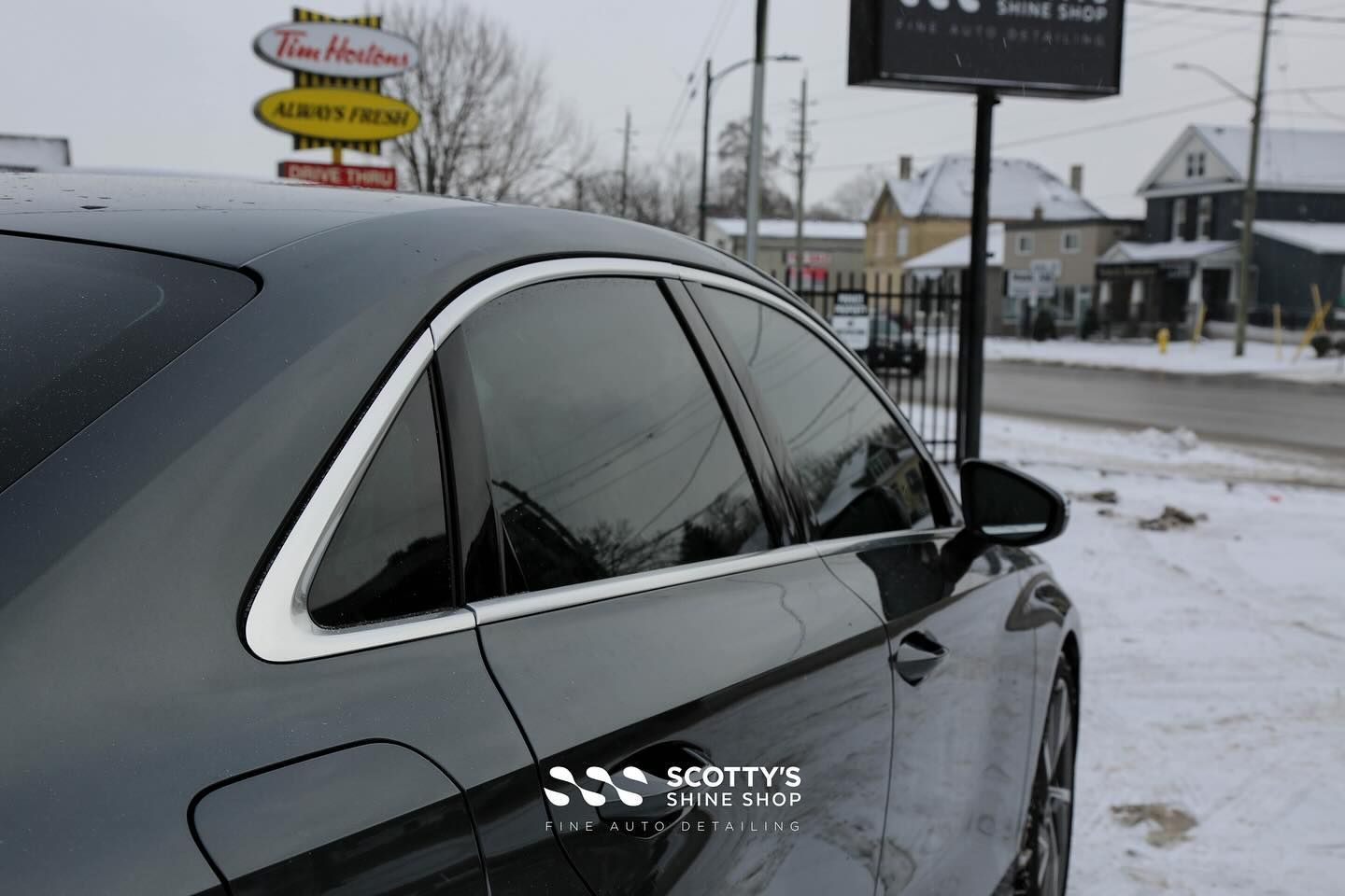2022 Audi S3 Xpel Prime CS Window Tint window close up London, ON