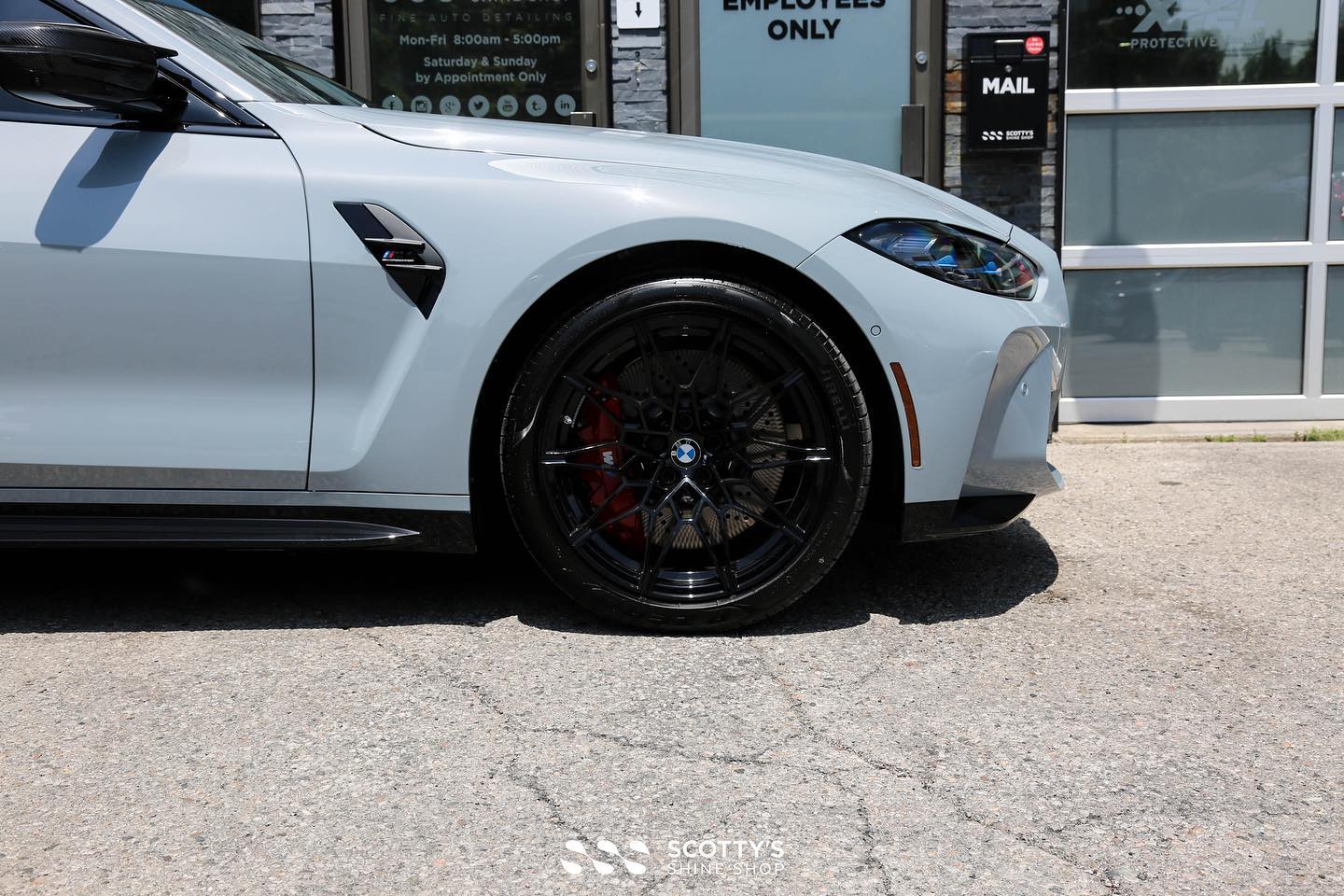 2022 BMW M4 Xpel Prime XR Ceramic Window Tint, Xpel Ultimate Plus Paint Protection Film, Gtechniq Crystal Serum Ultra Ceramic Coating London Ont