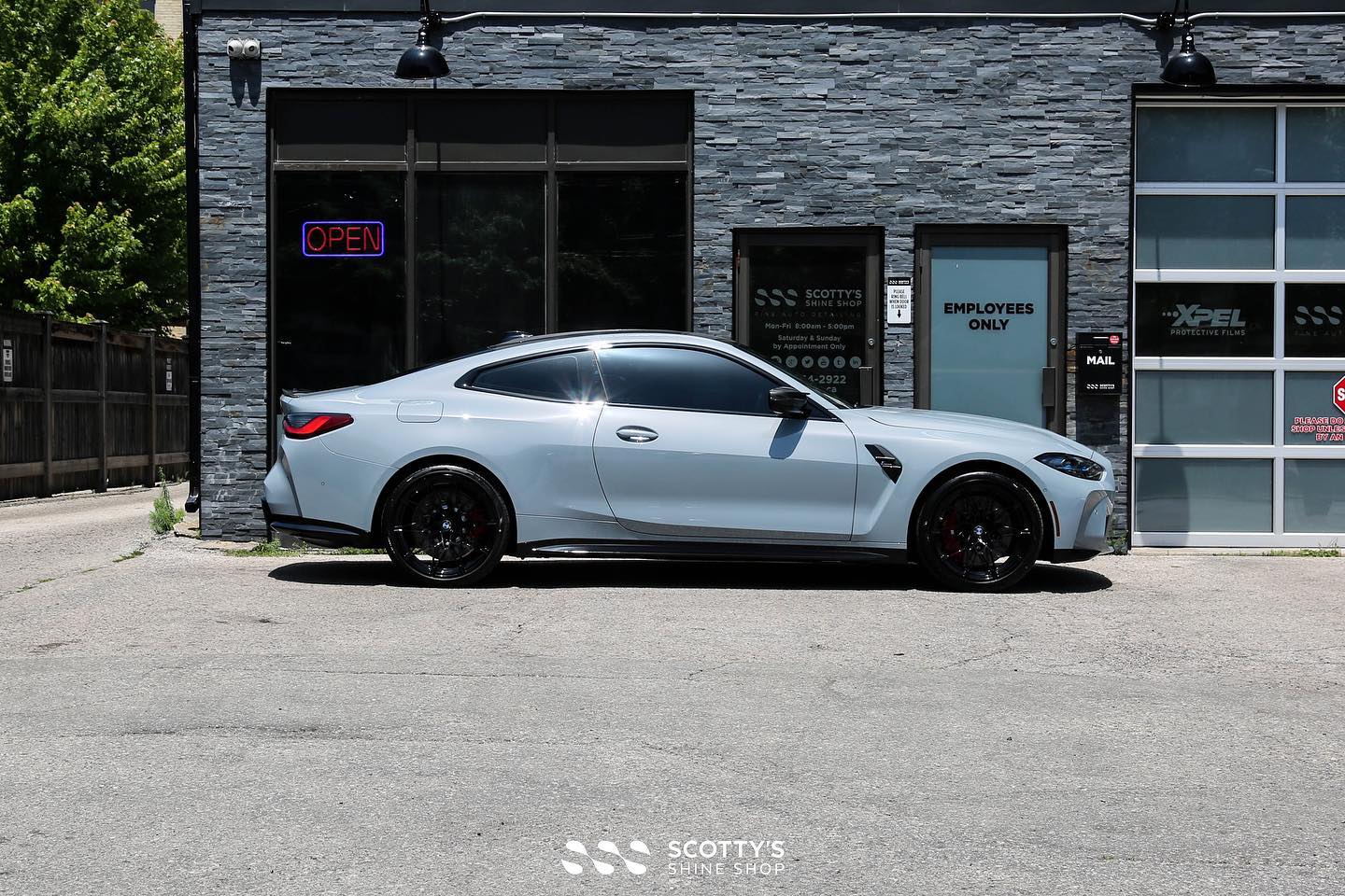 2022 BMW M4 Xpel Prime XR Ceramic Window Tint, Xpel Ultimate Plus Paint Protection Film, Gtechniq Crystal Serum Ultra Ceramic Coating London