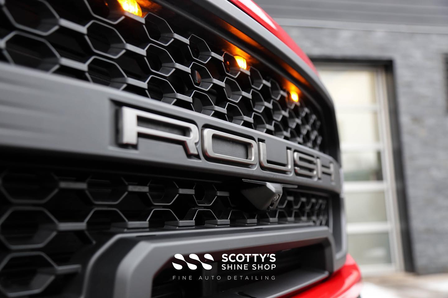 2022 Ford F150 Roush Edition Xpel Ultimate Plus Paint Protection Film front end grill close up London, Canada