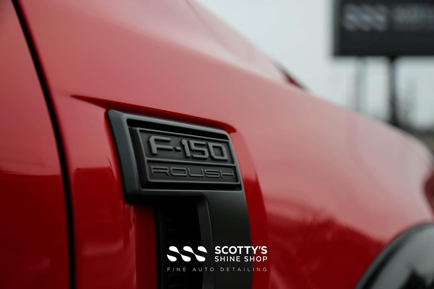 2022 Ford F150 Roush Edition Xpel Ultimate Plus Paint Protection Film emblem close up London, Canada
