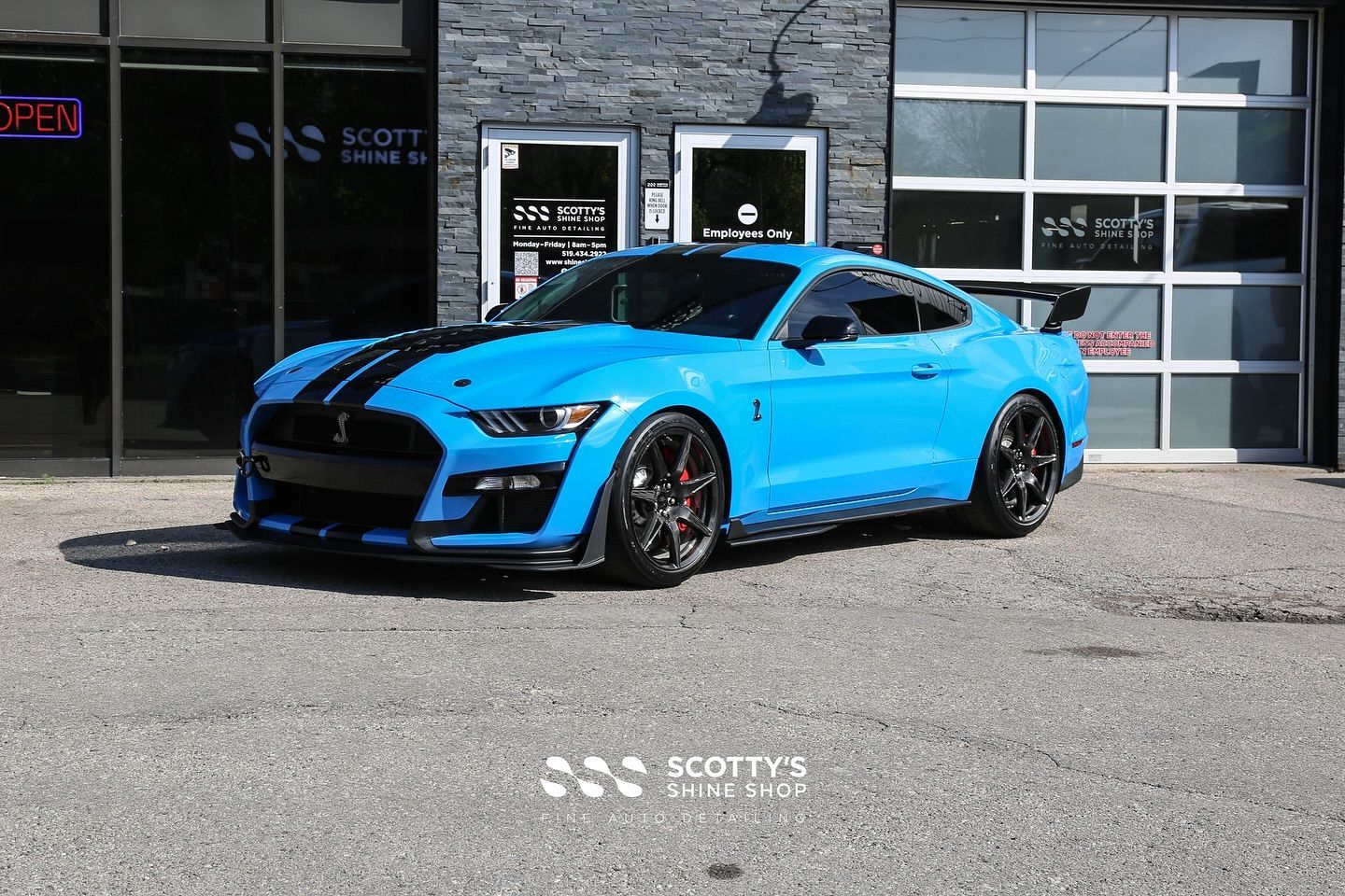 2022 Ford Mustang GT500 LLumar Formula 1 Stratos Ceramic Window Tint, SunTek Ultra Full Body Paint Protection Film, Ultrafit Wincrest EVO Windshield Protection Film, Modesta BC-06 & 04 London, Ontario Canada