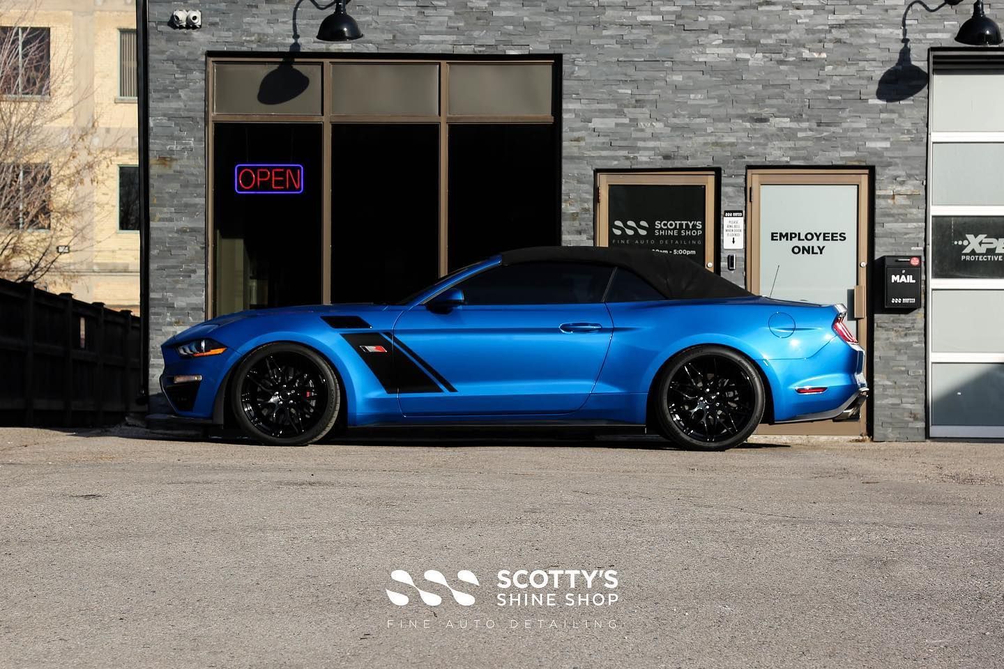 2022 Ford Mustang ROUSH Edition Xpel Ultimate Plus Paint Protection Film, Paint Correction, Ceramic Coating, Replacement Window Tint  side view London, ON