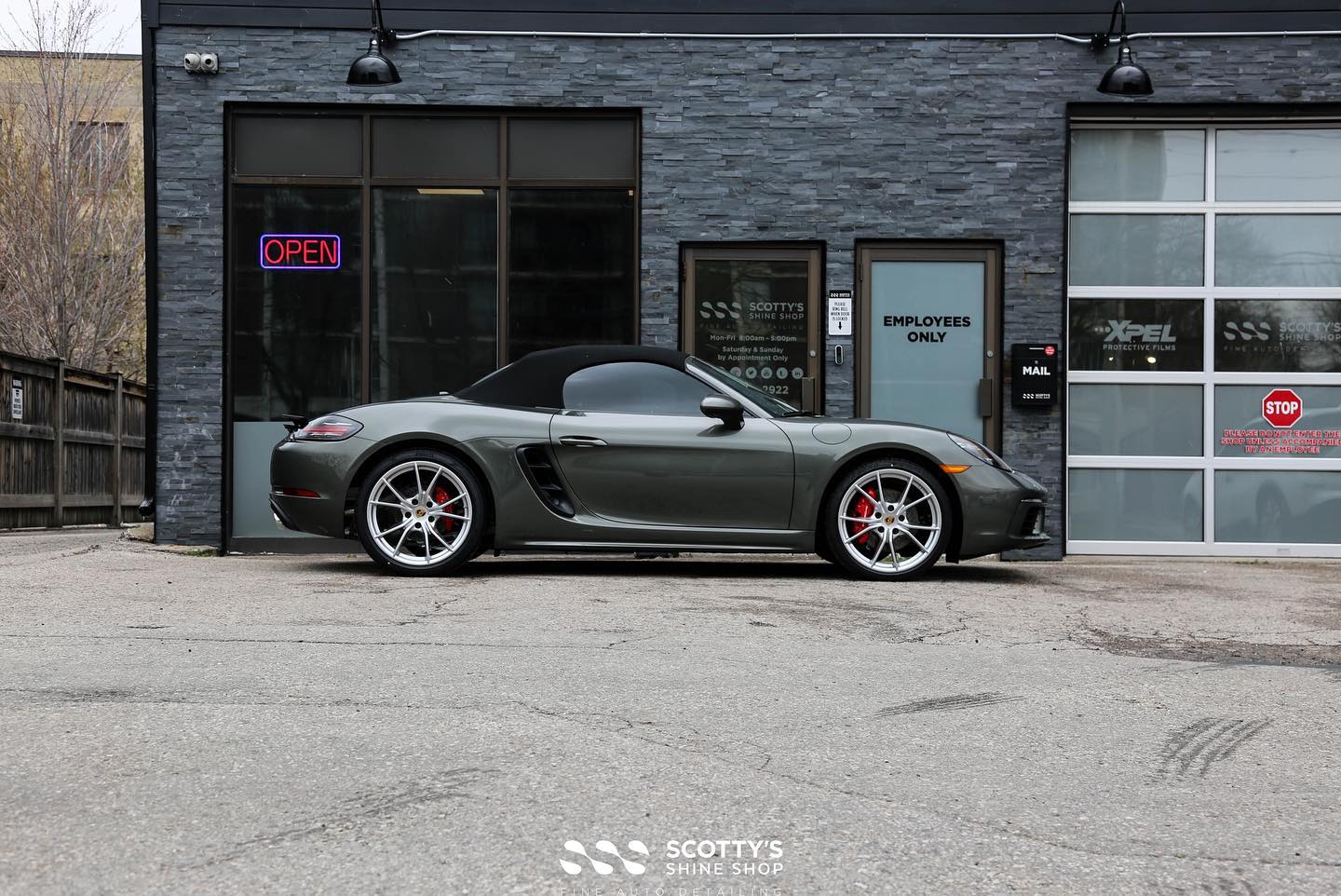 2022 Porsche 718 Boxster S Xpel Ultimate Plus paint protection film London Ontario