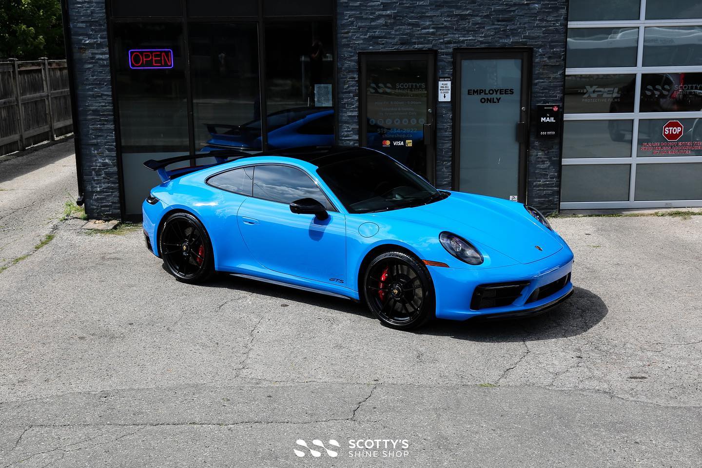 2022 Porsche 911 Carrera GTS Xpel Ultimate Plus paint protection film, XR Plus ceramic window tint Gtechniq Crystal Serum Ultra ceramic coating ontario Canada