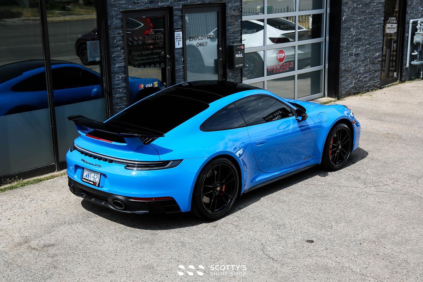2022 Porsche 911 Carrera GTS Xpel Ultimate Plus paint protection film, XR Plus ceramic window tint Gtechniq Crystal Serum Ultra ceramic coating London Canada