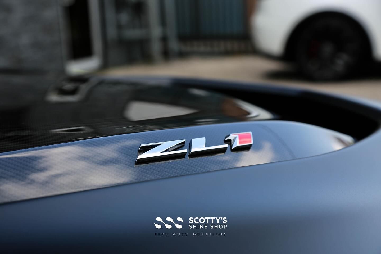 2023 Chevrolet Camaro ZL1 Xpel Ultimate Plus Paint Protection Film emblem close up London, Canada