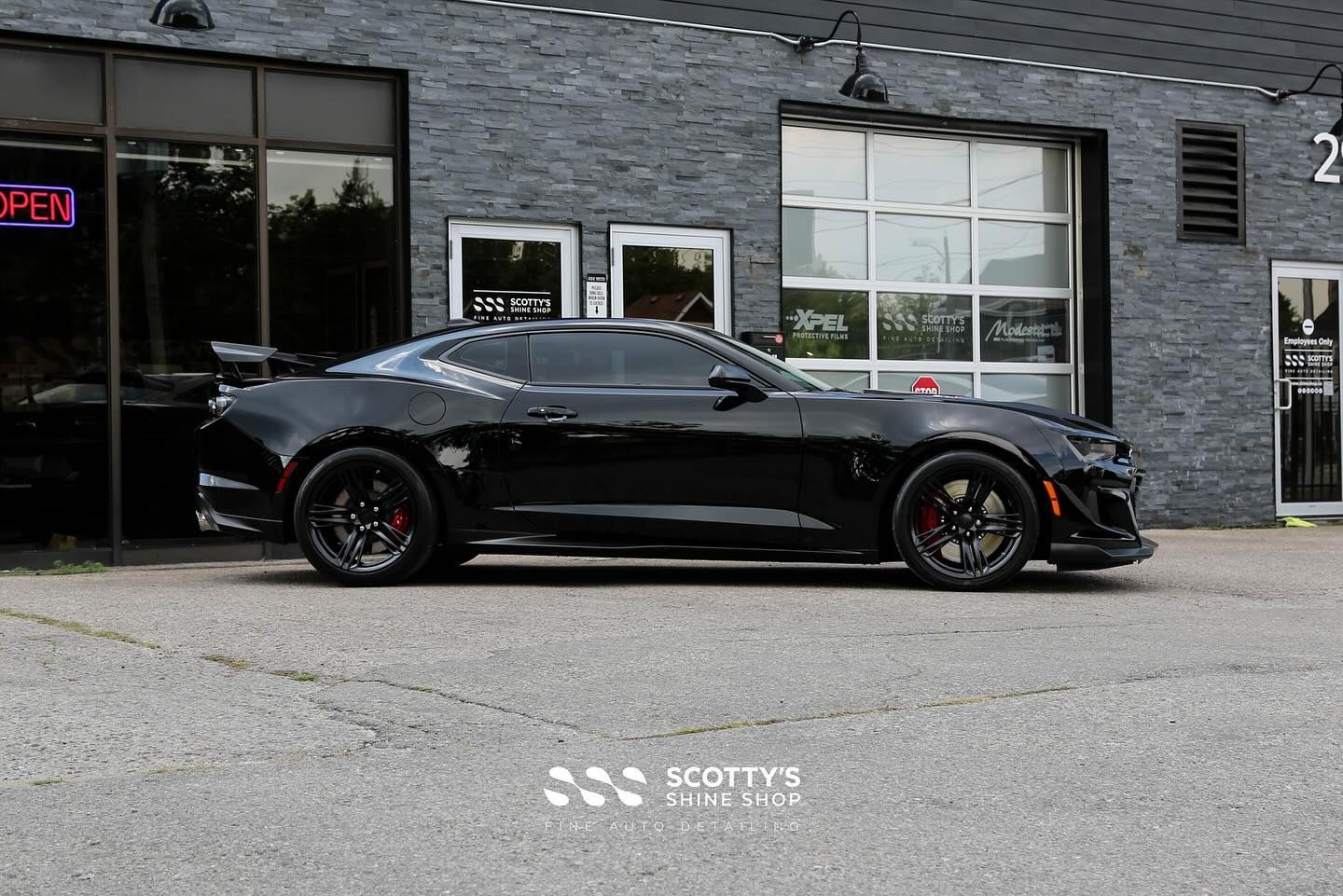 2023 Chevrolet Camaro ZL1 Xpel Ultimate Plus Paint Protection Film side view London, Canada