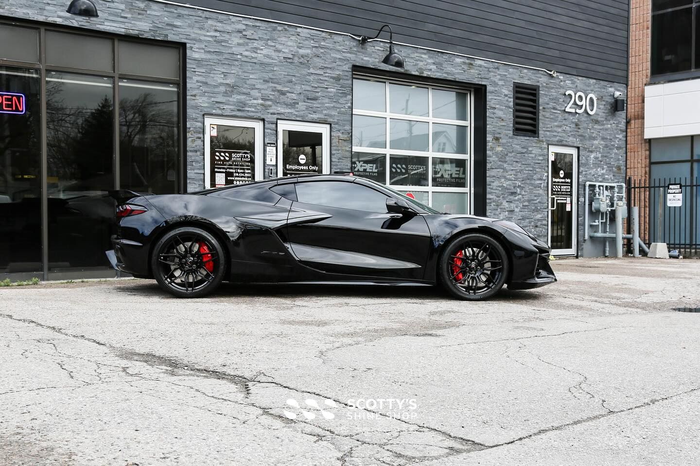 2023 Chevrolet Corvette Z06 Xpel Paint Protection Film side view London, Canada