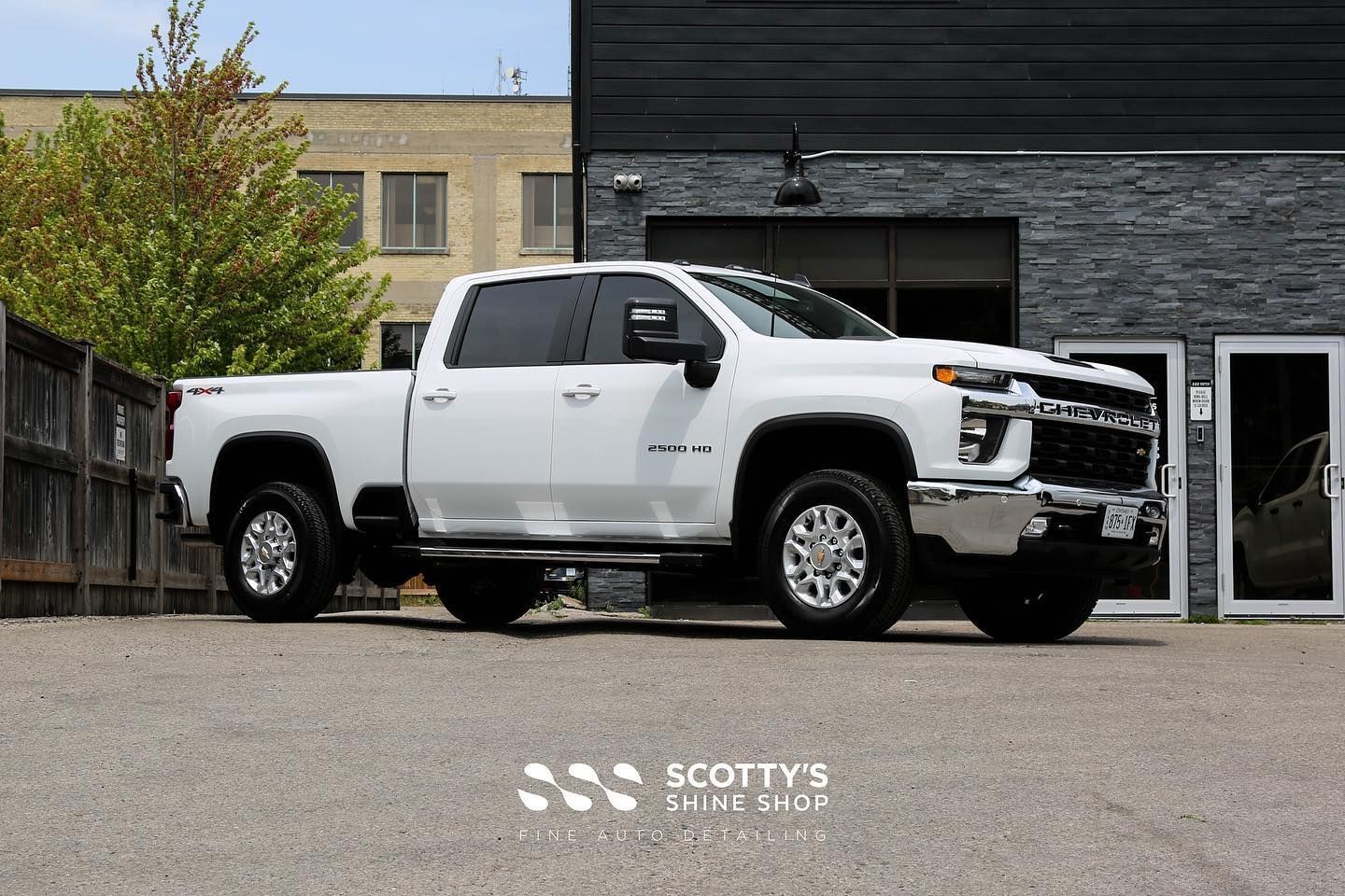 2023 Chevrolet Silverado 2500 HD Xpel Ultimate Plus Paint Protection Film, Xpel Prime Window Tint and a Light Paint Correction London, ON