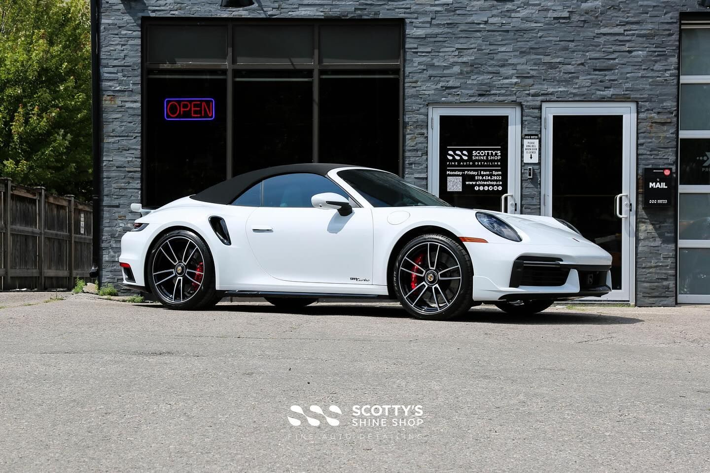 2023 Porsche 911 Turbo Cabriolet Xpel Ultimate Plus Paint Protection Film, Xpel Prime XR Plus Window Tint and Xpel Fusion Ceramic Coating London