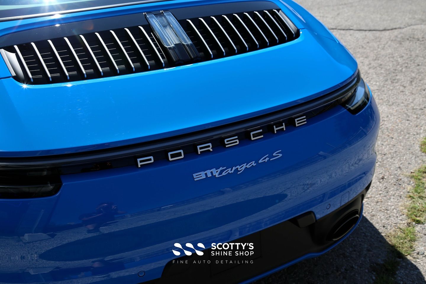 2023 Porsche Carrera Targa 4S Premium Suntek Ultra Paint Protection Film rear view close up London, Ontario