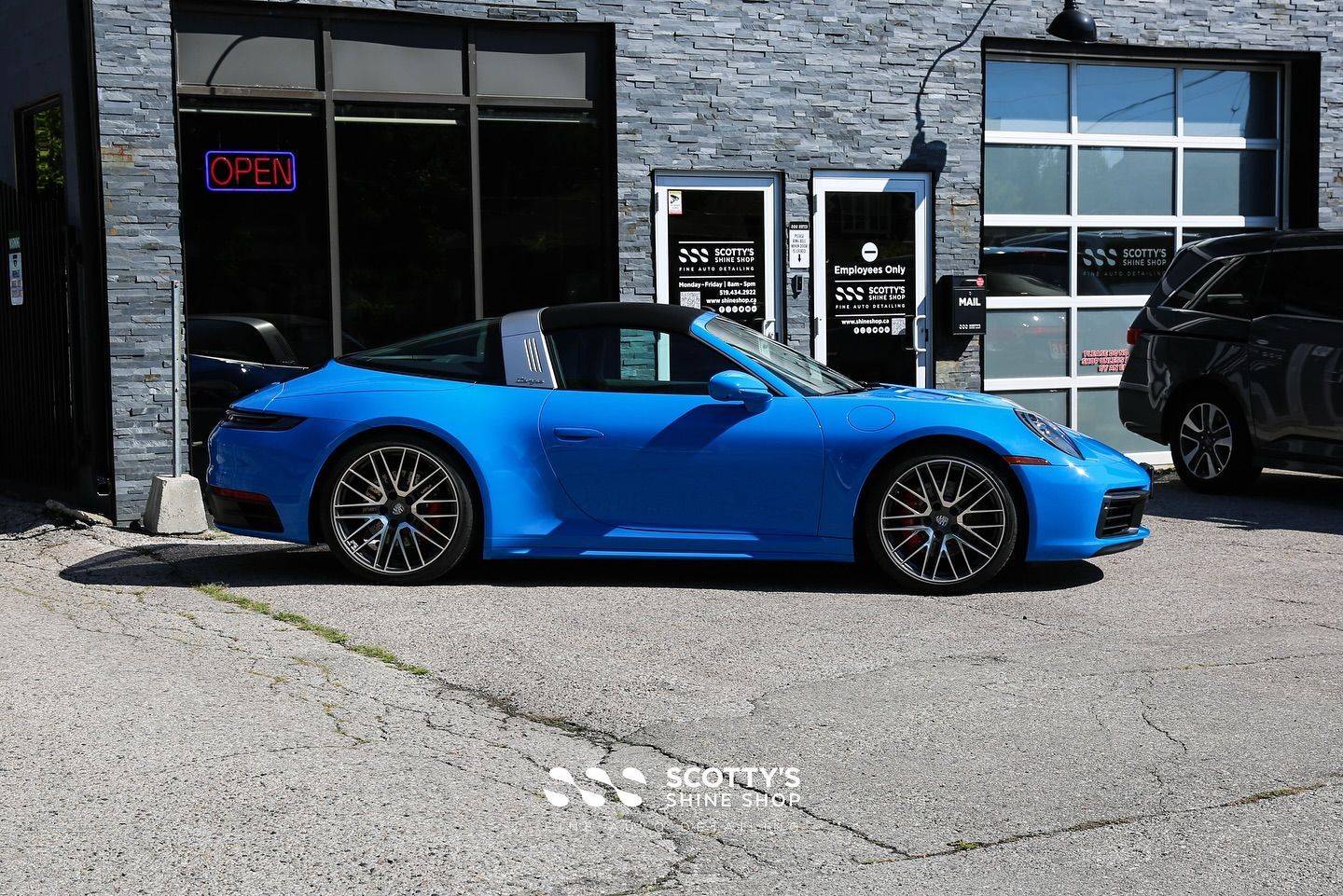 2023 Porsche Carrera Targa 4S Premium Suntek Ultra Paint Protection Film side view London, Ontario