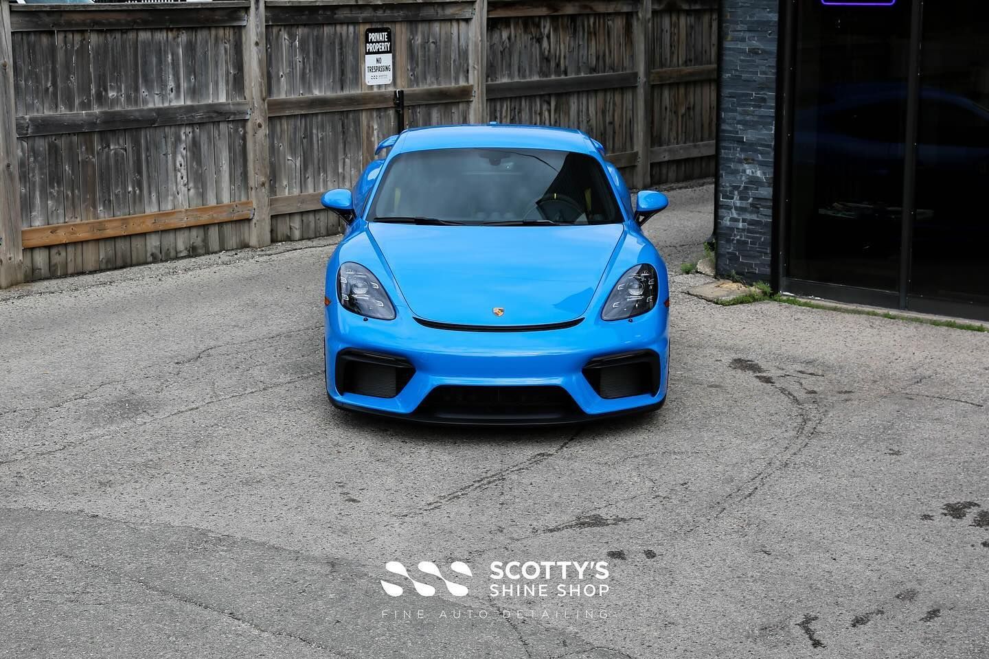 2023 Porsche Cayman GT4 Xpel Ultimate Plus Paint Protection Film front view London, Ont Canada