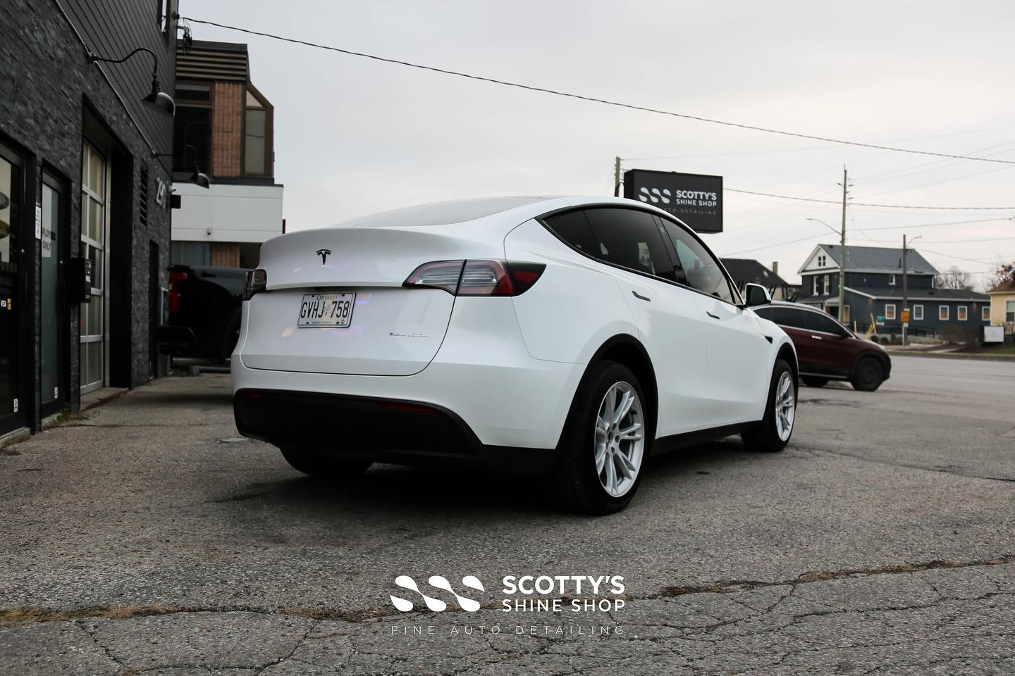 2023 Tesla Model 3 Xpel Ultimate Paint Protection Film and Xpel Prime XR Plus Ceramic Window Tint rear view London, Ont