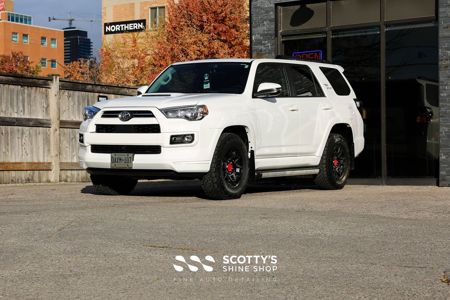 2023 Toyota 4Runner Light Paint Correction and Installation of Modesta BC-08 Ceramic Paint Coating London, ON Canada