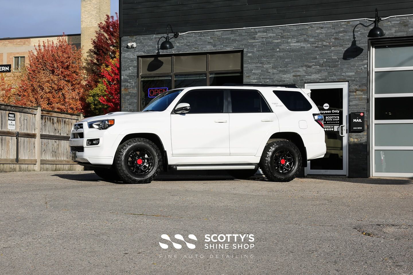 2023 Toyota 4Runner Light Paint Correction and Installation of Modesta BC-08 Ceramic Paint Coating side view London, Canada