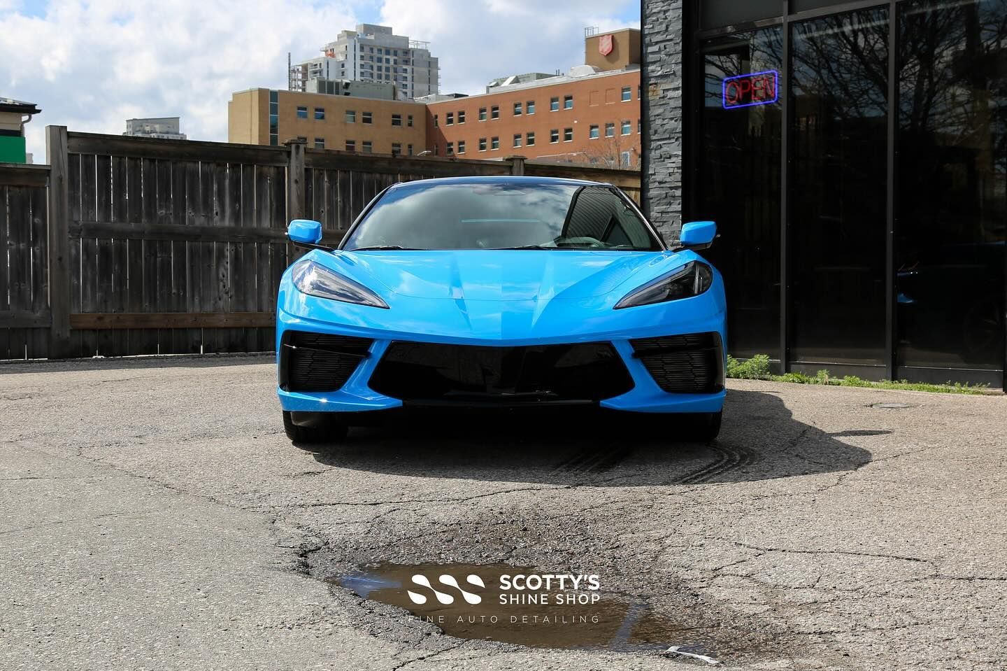2024 Chevrolet Corvette Full Body Protection in Xpel Paint Protection Film and Window Tint front end view London, ON