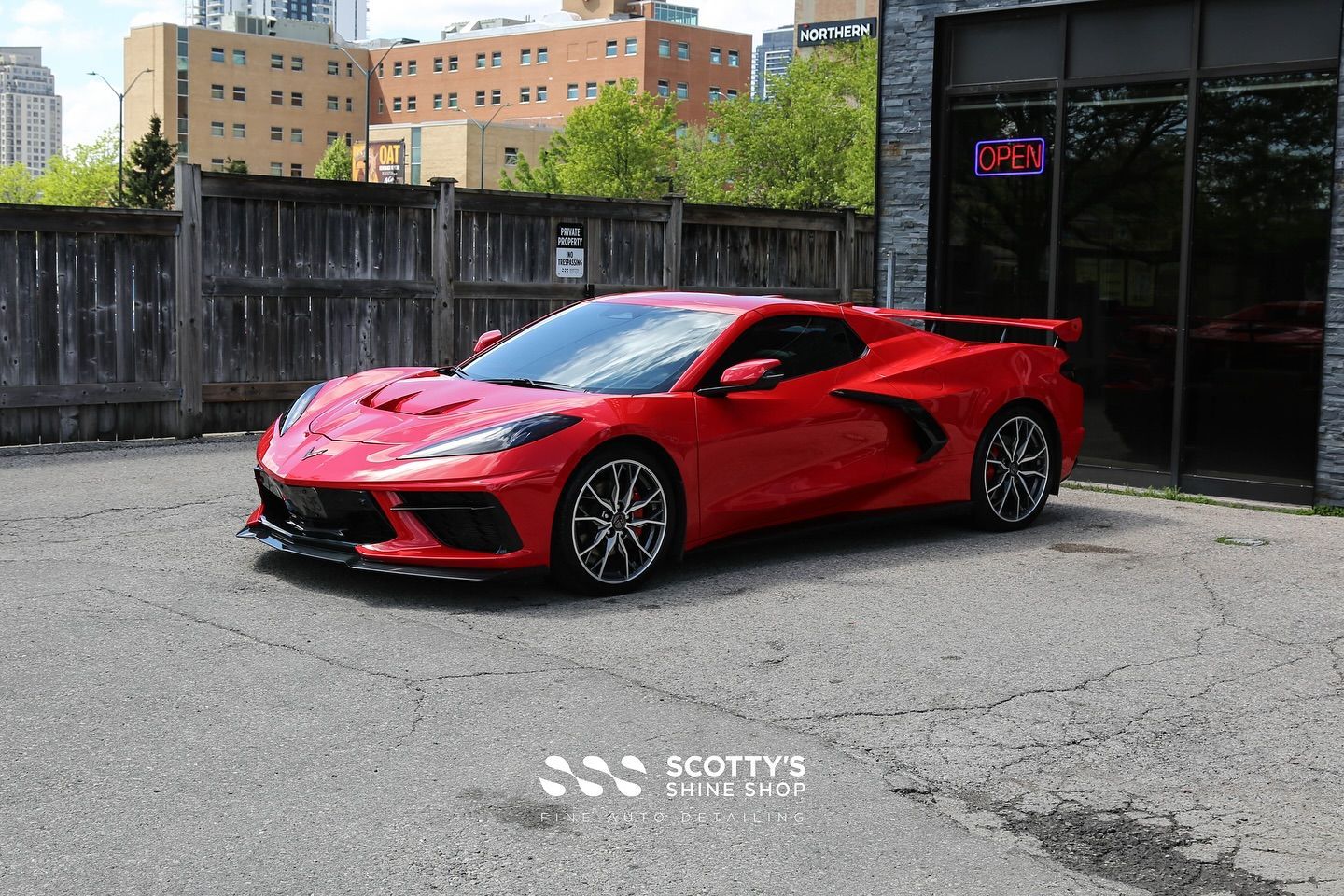 2024 Chevrolet Corvette Premium SunTek Ultra Paint Protection Film side view London, Ontario Canada