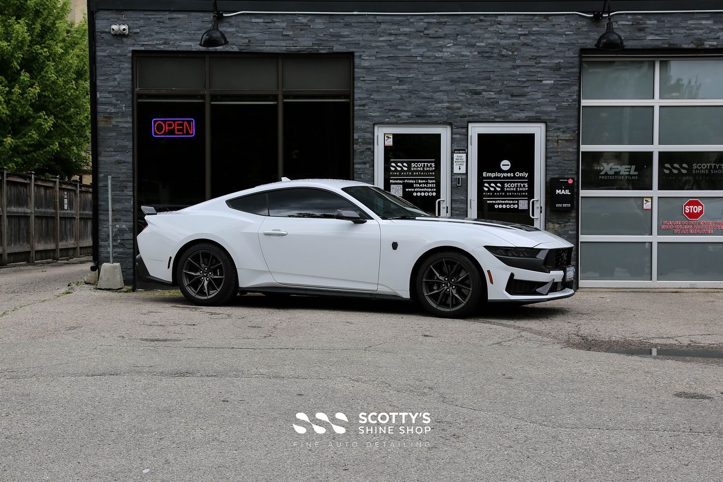 2024 Ford Mustang Darkhorse Llumar Formula 1 Stratos Ceramic Window Tint side view London, Ontario