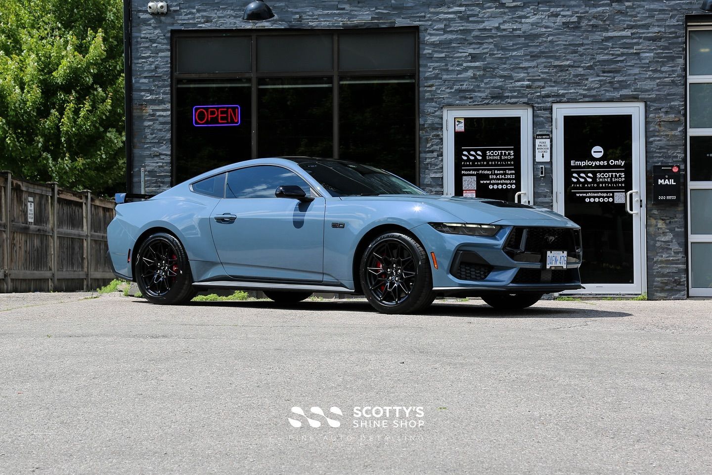2024 Ford Mustang GT Performance Full New Car Prep and Modesta BC-X Ceramic Coating London, Ont