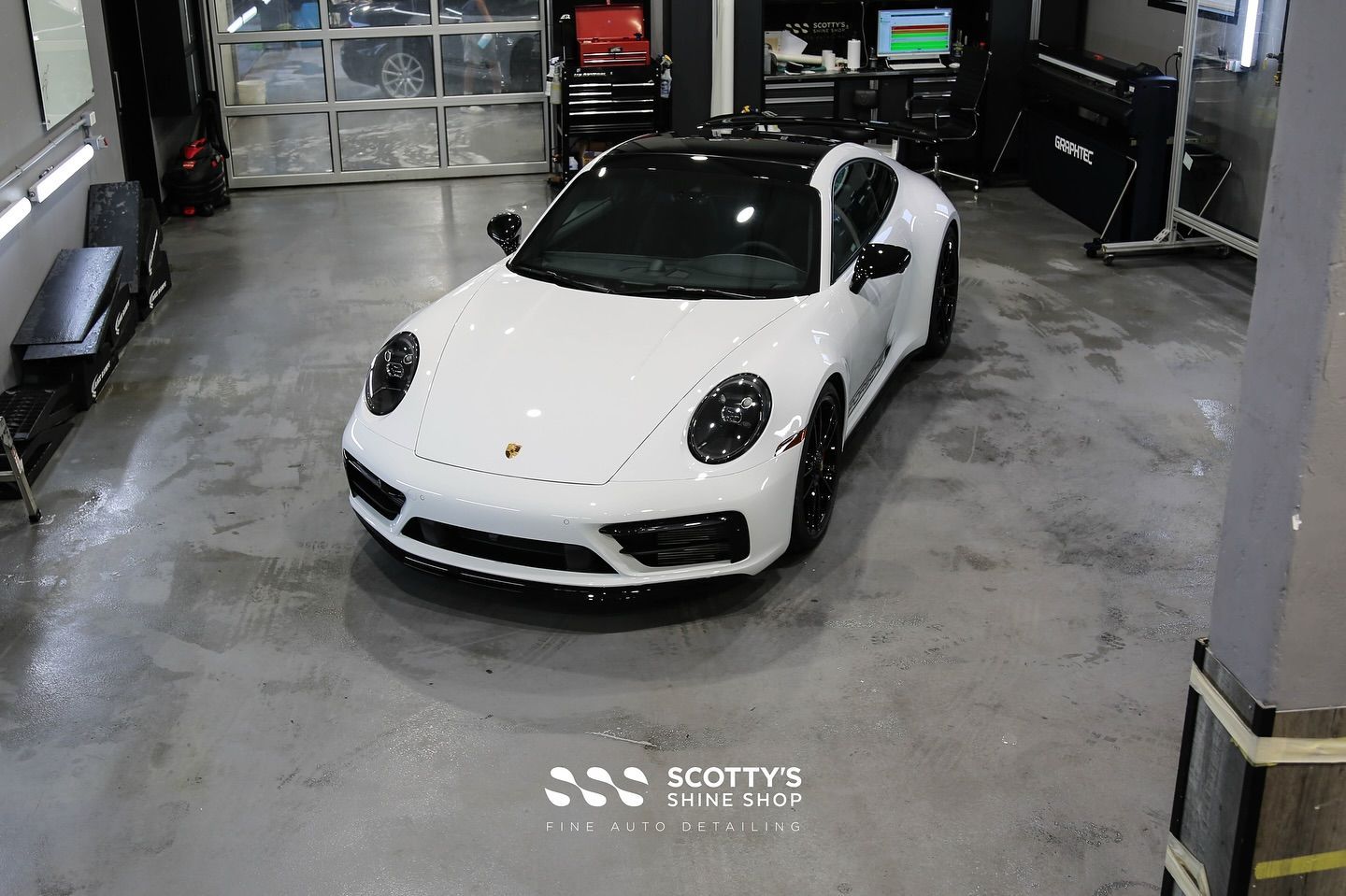 2024 Porsche 911 Carrera PREMIUM Suntek Ultra Paint Protection Film front end view London, Canada