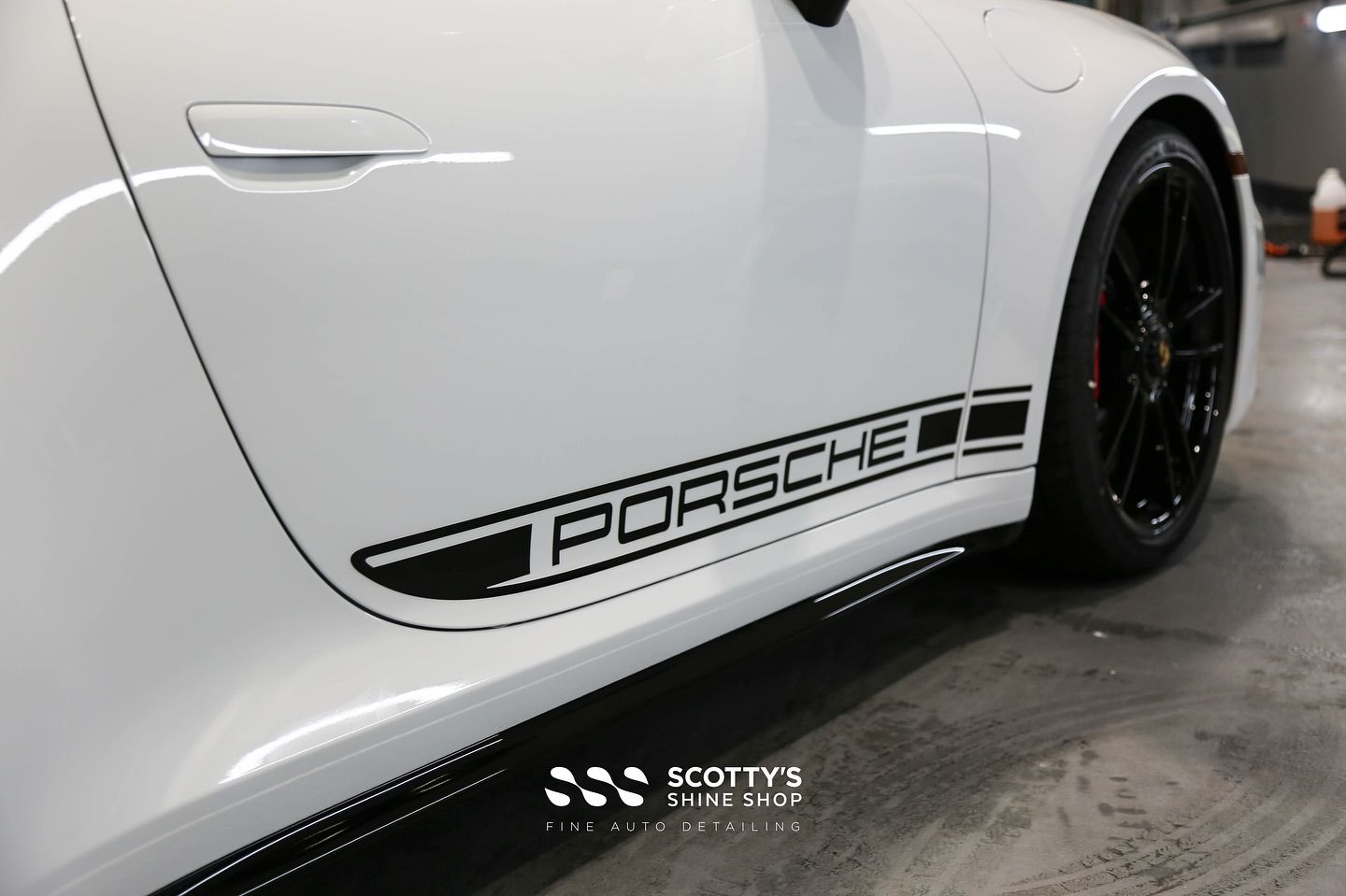 2024 Porsche 911 Carrera PREMIUM Suntek Ultra Paint Protection Film side view emblem close up London, Ontario