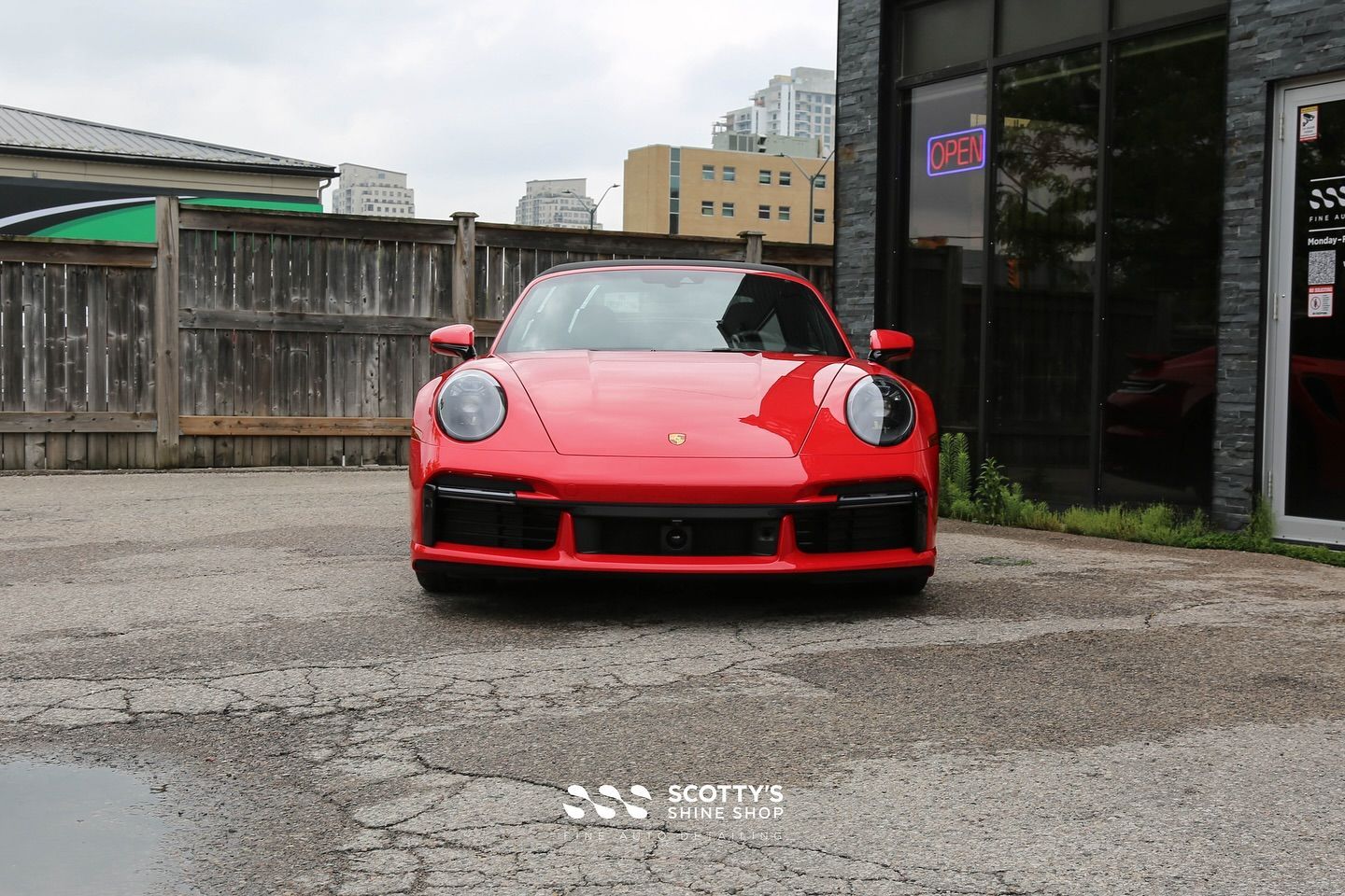 2024 Porsche 911 Turbo Cabriolet Suntek Ultra Paint Protection Film and Topped Off with a Ceramic Coating on the Body and All Glass front end view London, ON