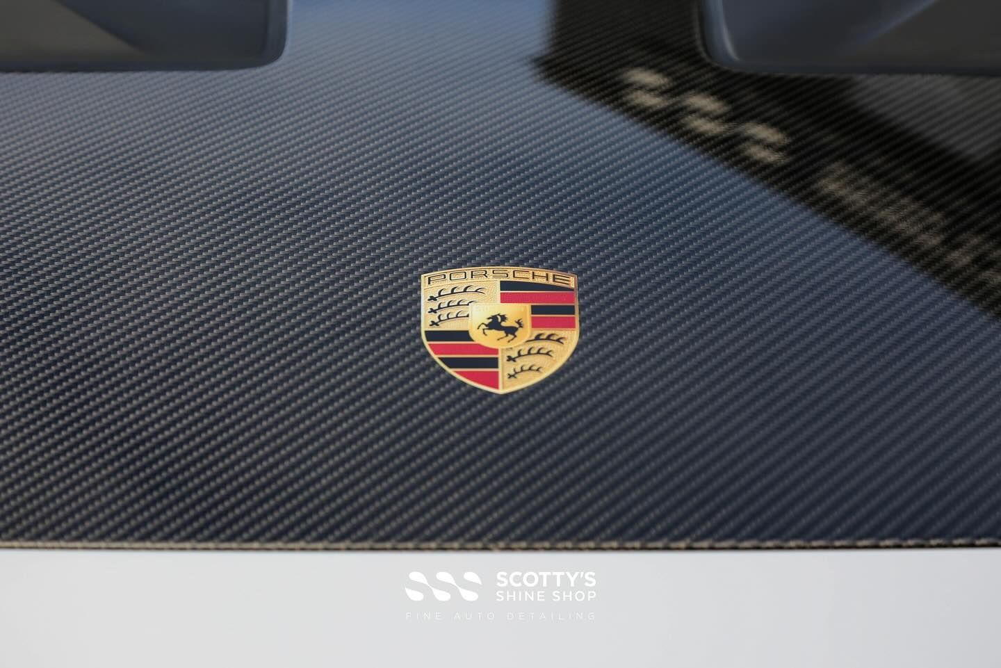 2024 Porsche GT3RS Xpel Ultimate Plus Paint Protection Film and Xpel Prime CS Window Tint hood emblem close up London, ON