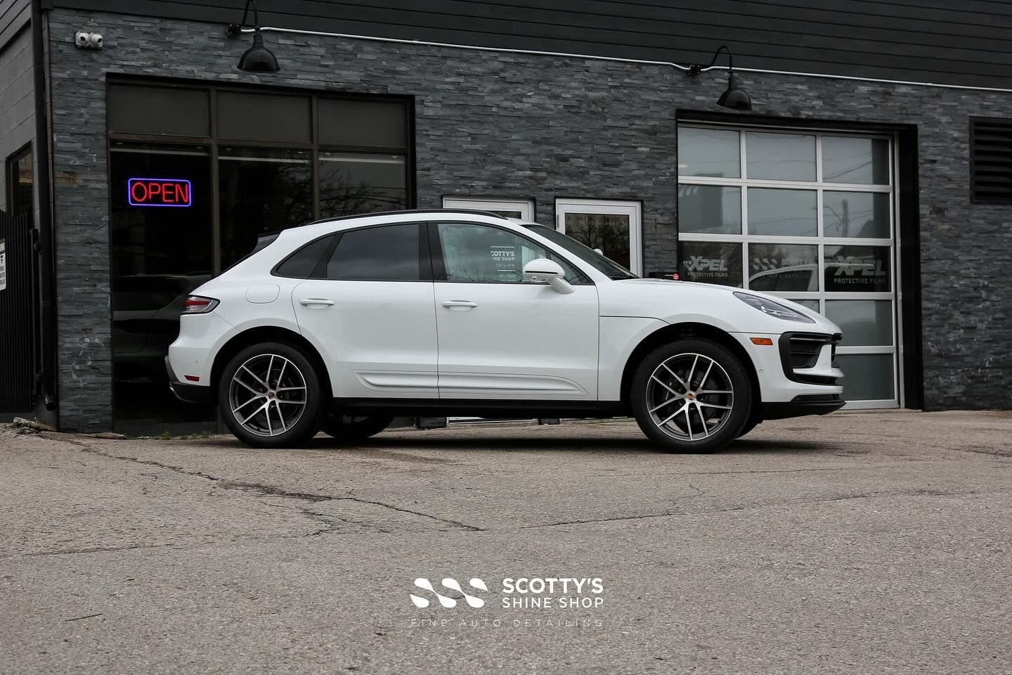 2024 Porsche Macan Xpel Ultimate Plus Paint Protection Film side view London, ON