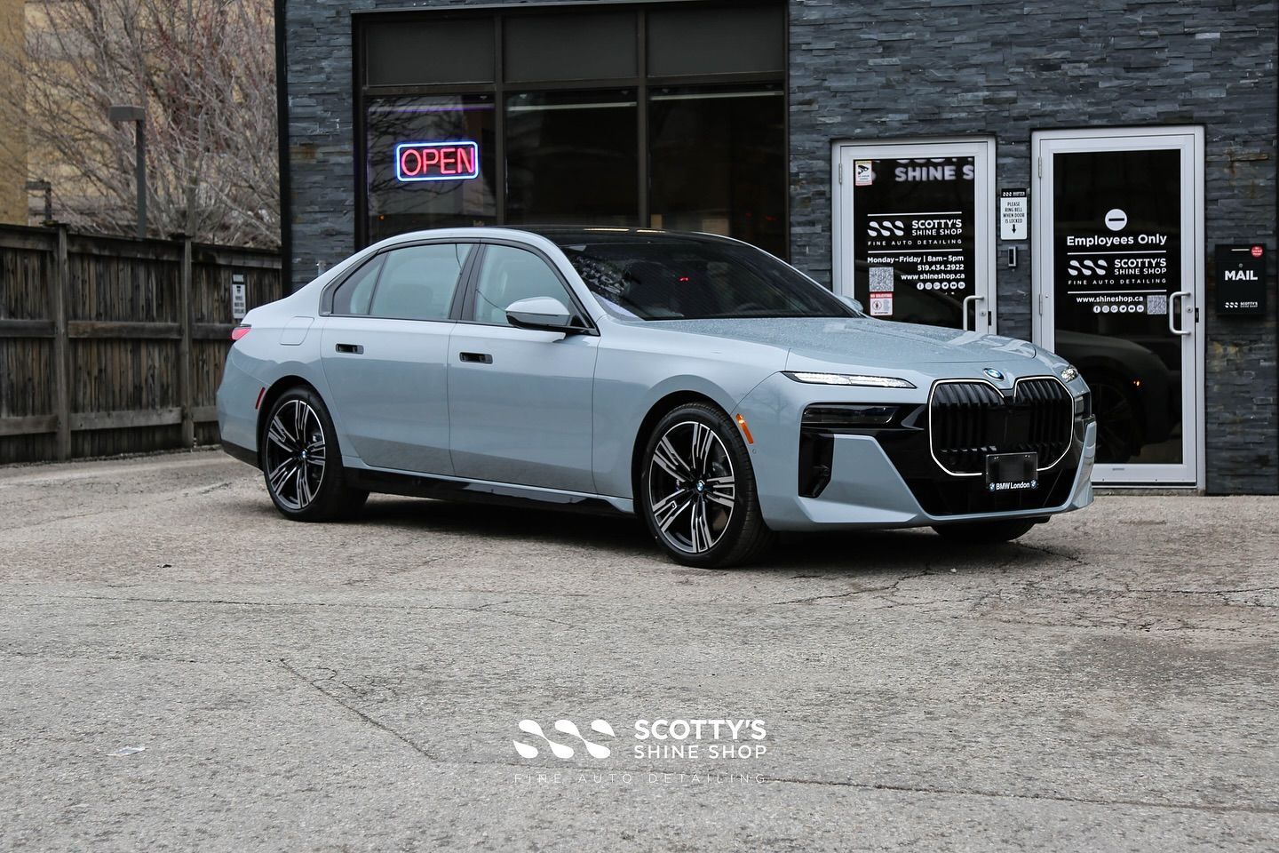 2025 BMW 760i Paint Correction, Modesta BC-04 Ceramic Coating, Modesta BC-06 Ceramic Coating London, Ont