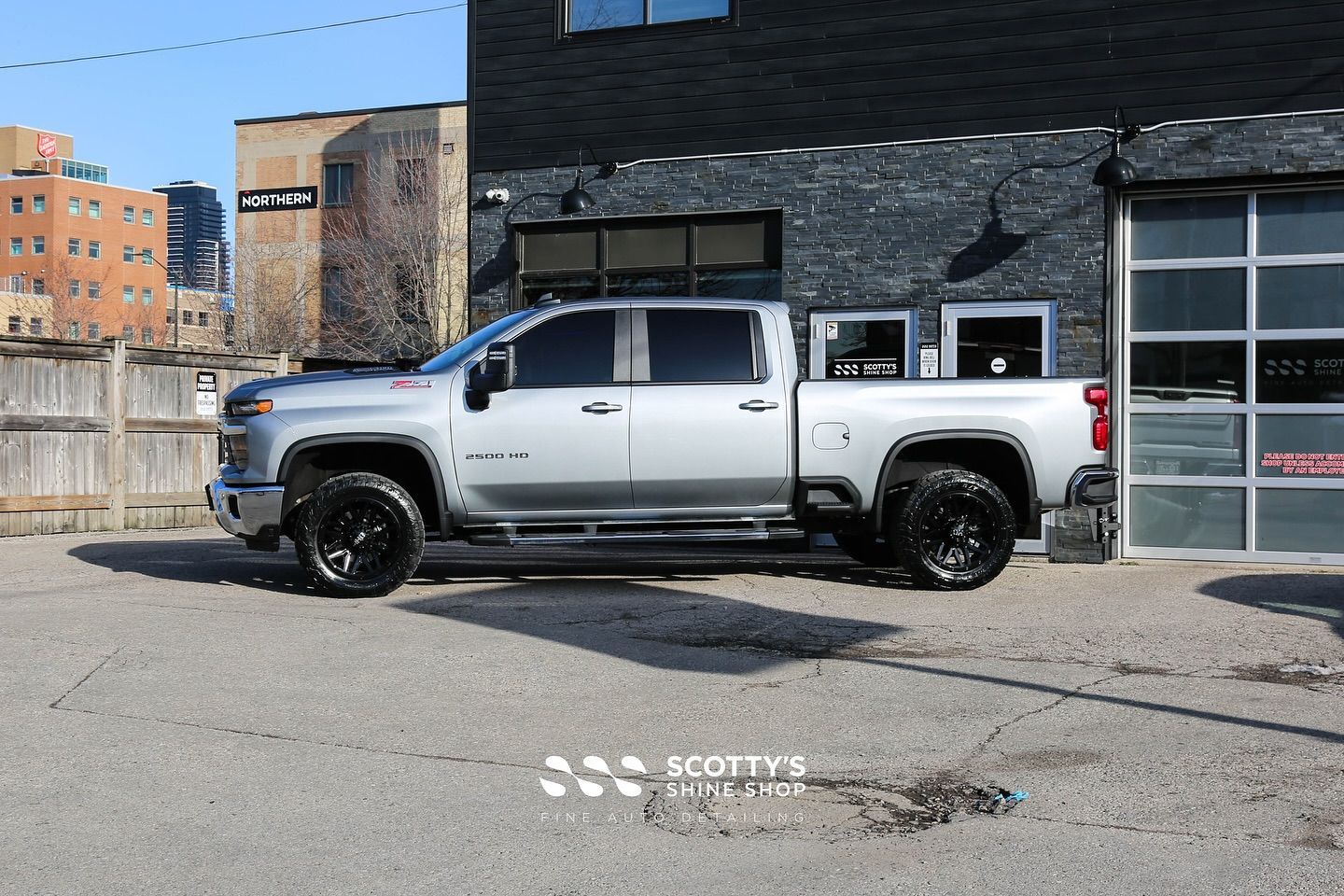 2025 Chevrolet Silverado 2500 SunTek Ultra Paint Protection Film side view London, Ont