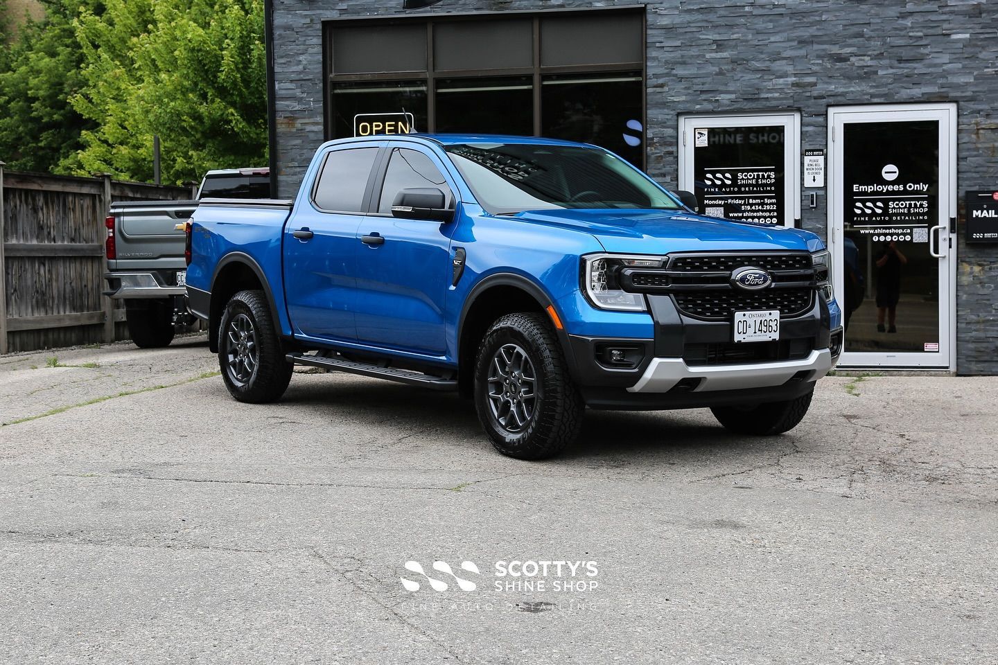 A brand-new 2025 Ford Ranger visited Scotty’s Shine Shop for long-lasting protection and a flawless