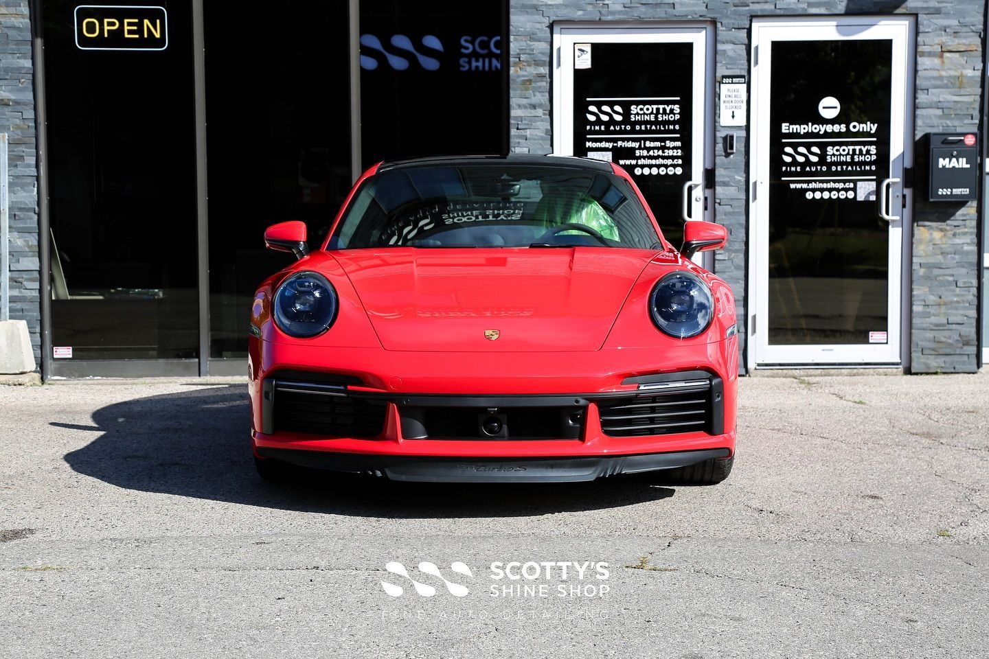 2025 Porsche 911 Turbo 25th Anniversary Edition Premium SunTek Ultra Paint Protection Film front end view London, Ontario Canada