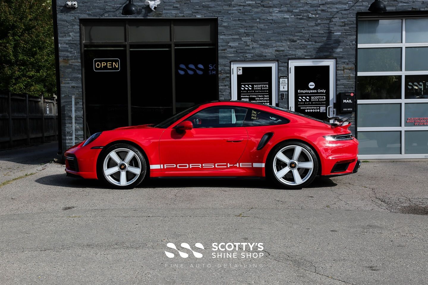 2025 Porsche 911 Turbo 25th Anniversary Edition Premium SunTek Ultra Paint Protection Film side view London, Ont Canada