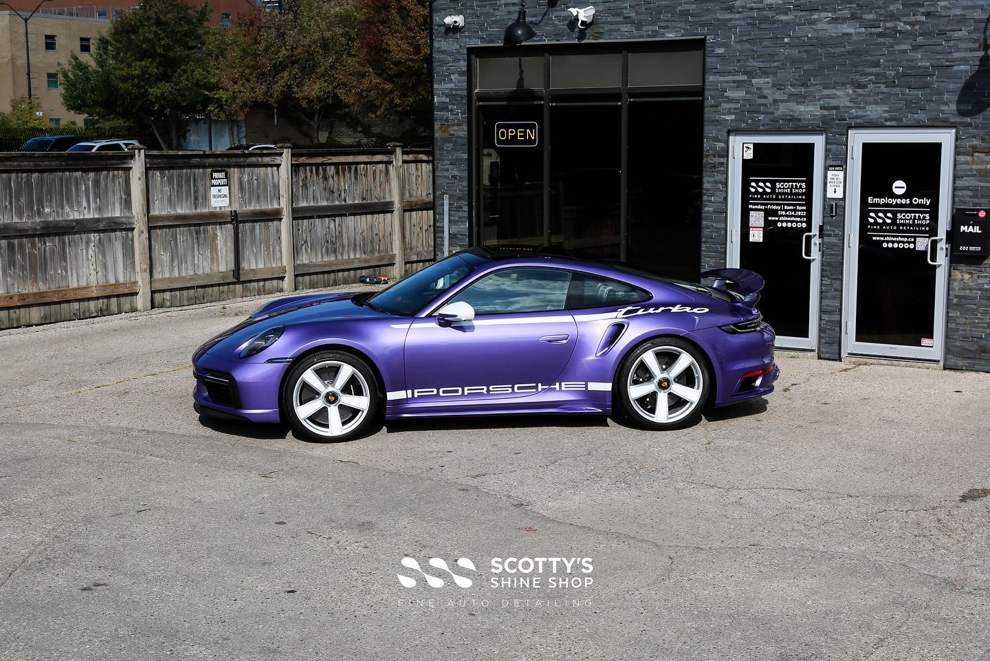 2025 Porsche 911 Turbo Suntek Ultra Paint Protection Film side view London, Canada