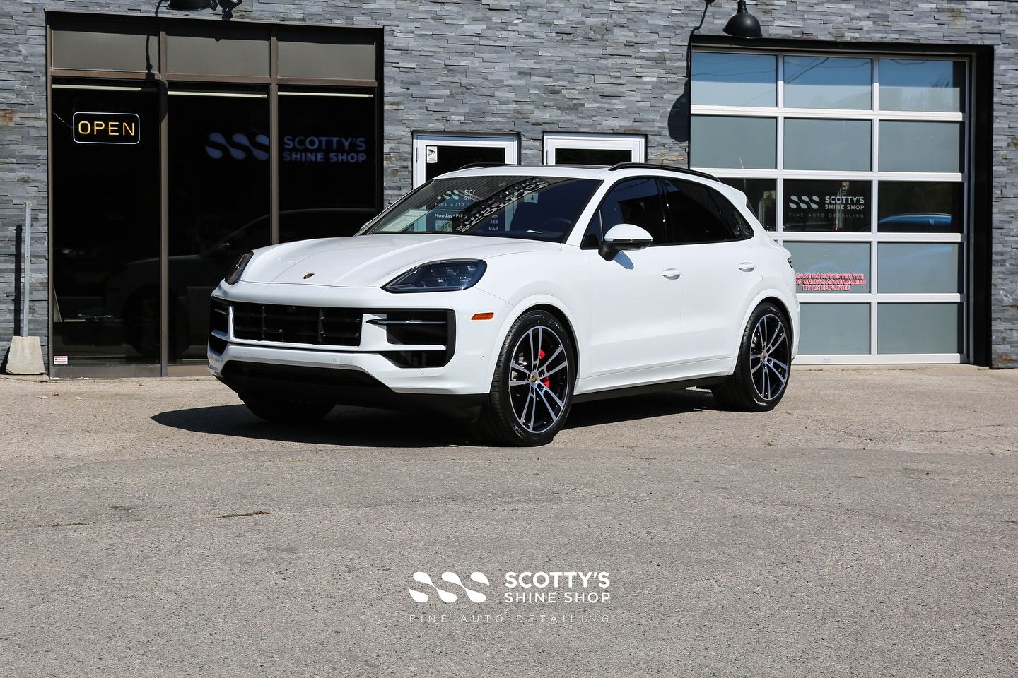 2025 Porsche Cayenne—ceramic tint, SunTek PPF, and Gtechniq coating by Scotty’s Shine Shop