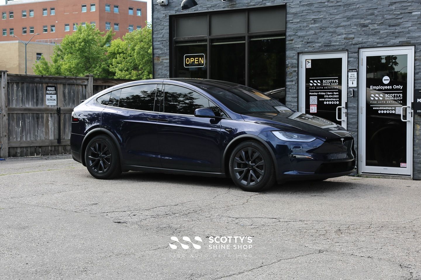 2025 Tesla Model X Carlas “Midnight Blue” 3rd Generation TPU Color Paint Protection Film London, Canada