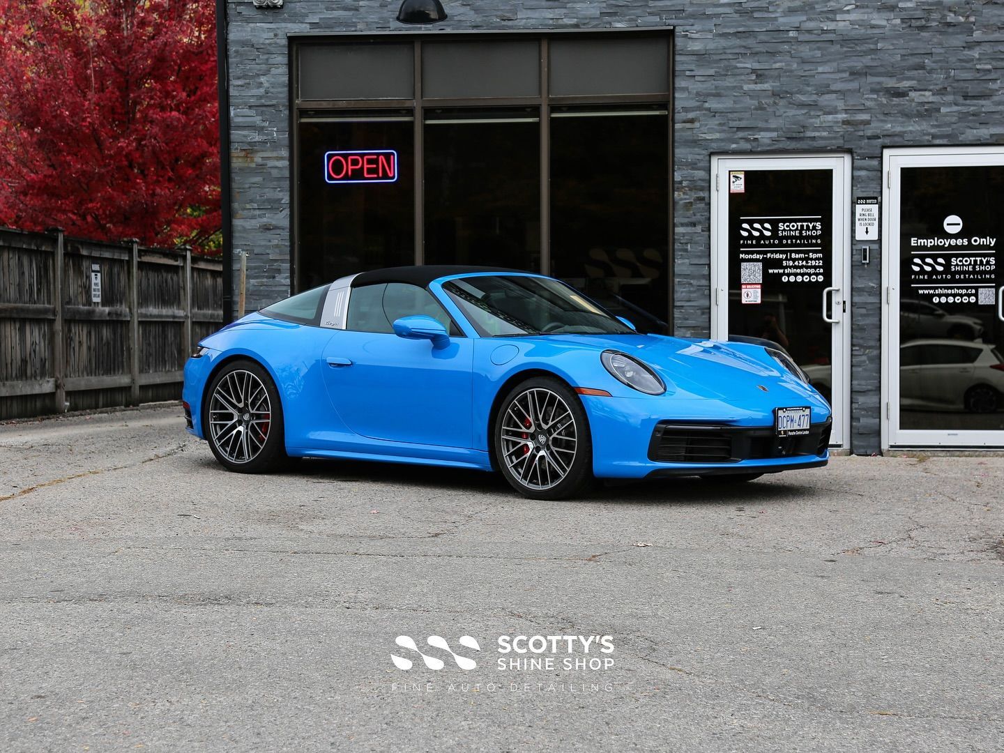 911 Targa4S Premium Suntek Ultra Paint Protection Film Covering the Front End, Pillars, Rocker Panels and Rear Fenders London, Ont Canada