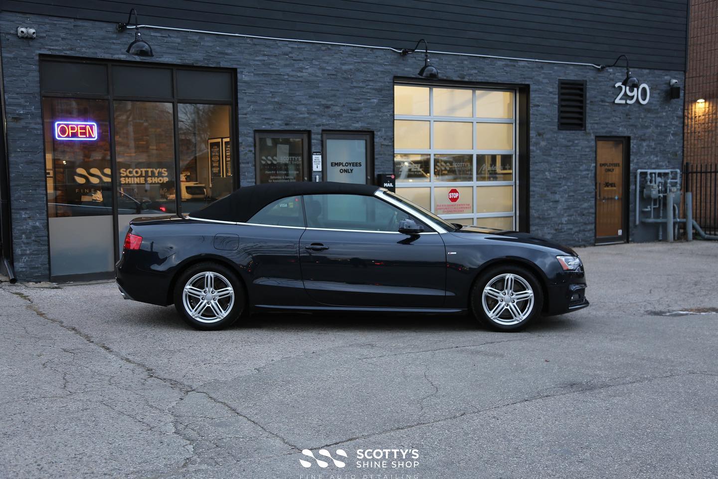 audi a5 cabriolet  paint correction london on