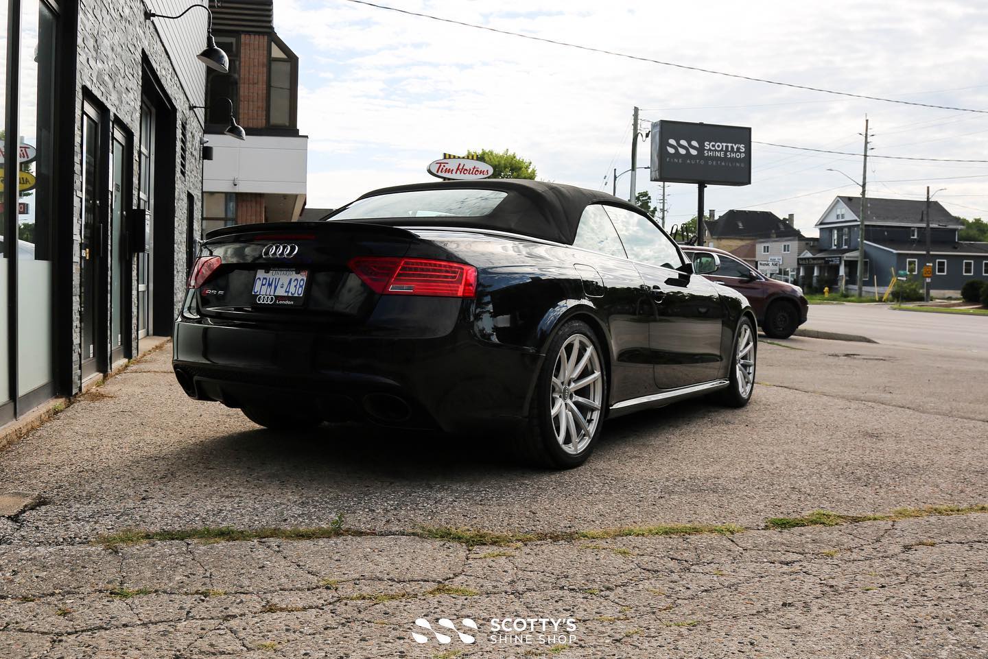 Audi RS5 Cabriolet Ultimate Detailing Package and Paint Correction rear view London, ON