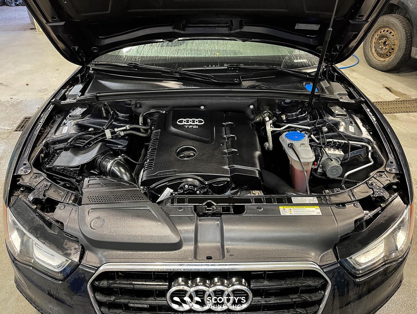 audi engine bay after london ontario