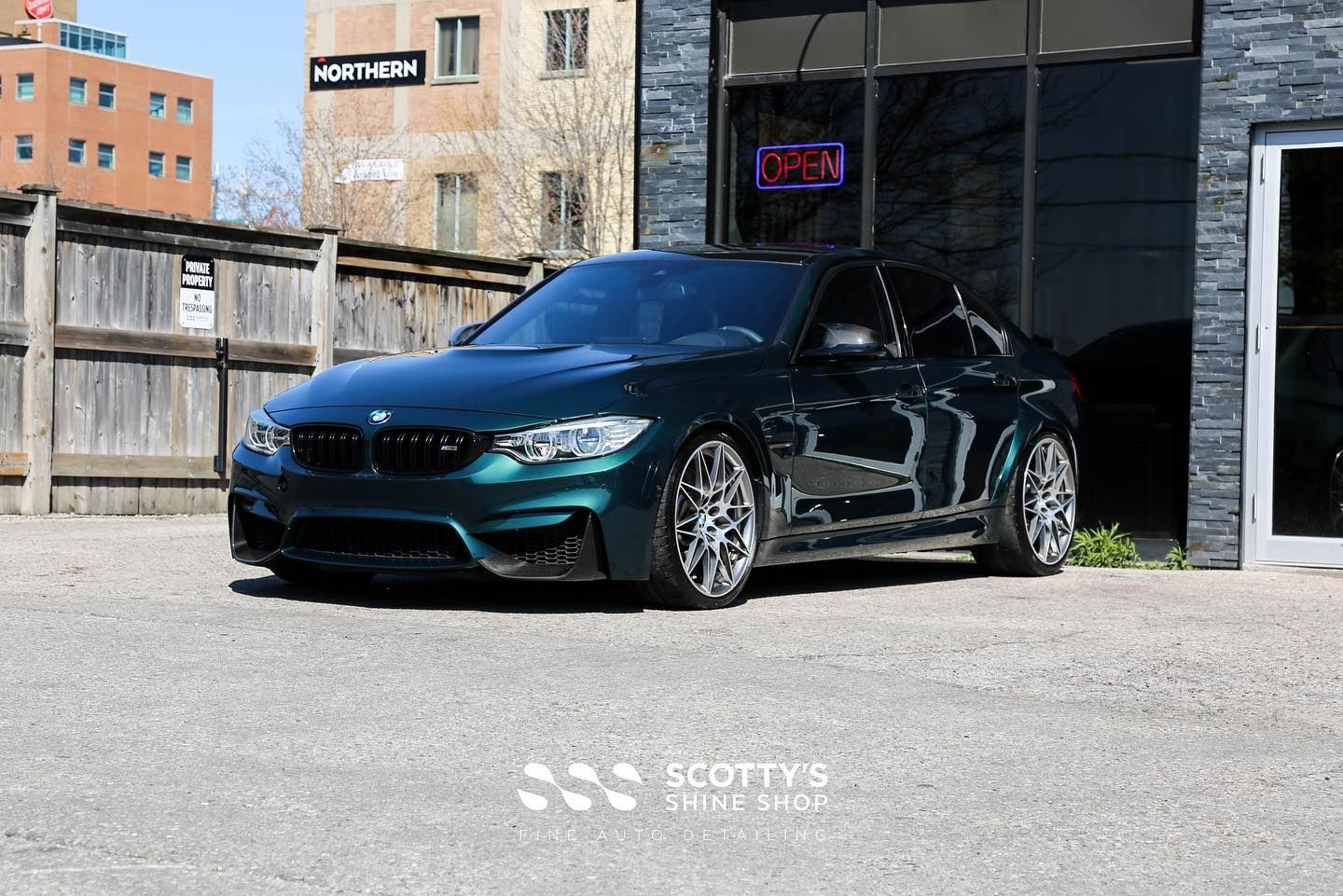 BMW M3 Xpel Ultimate Plus Paint Protection Film side view London, Ontario